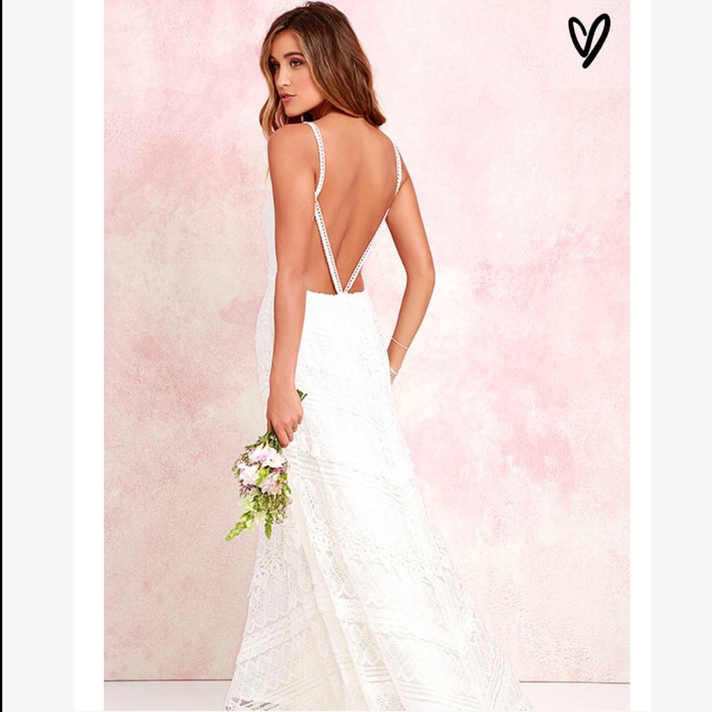 LuLu’s Lace Backless Dress